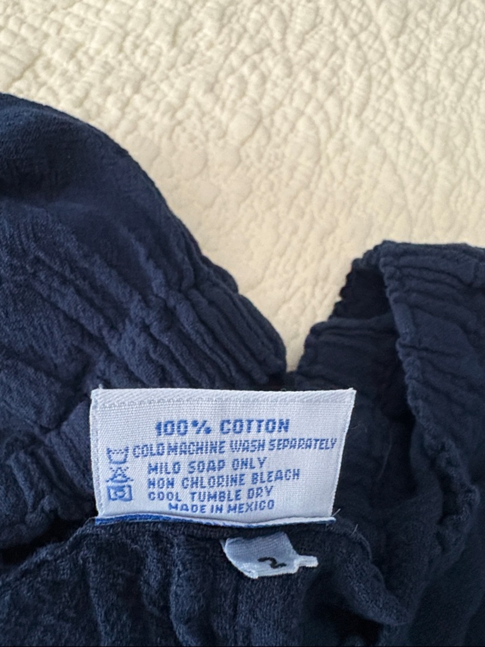 Oh My Gauze! Essie , Navy Women’s elastic waist pants - Picture 3 of 5